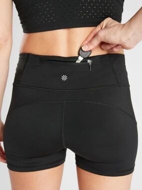 Athleta Velocity Performance Shorts Black Sz XS